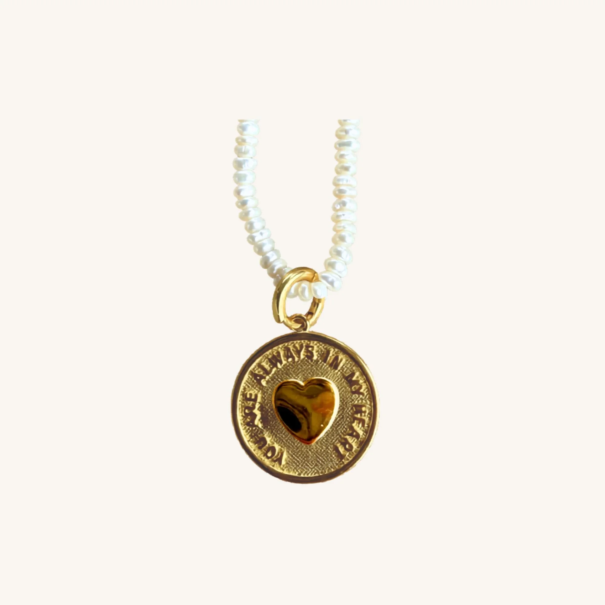 My Heart Pearl Necklace