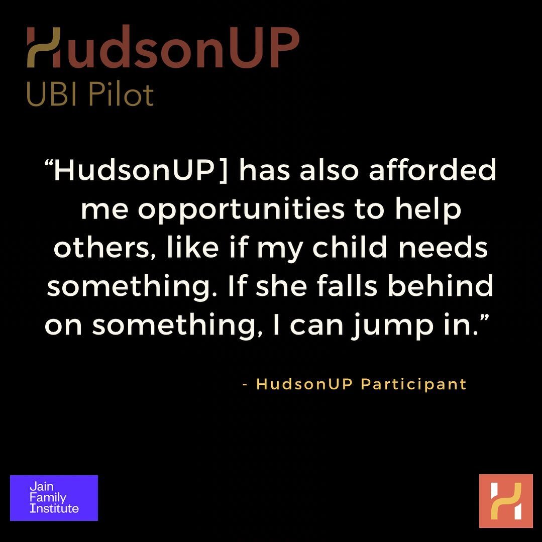 Being able to help family members or others in need has been an emergent theme in the research.  One HudsonUP participant referenced what a difference it has made for them to know they could step in to help their daughter during a difficult time. The