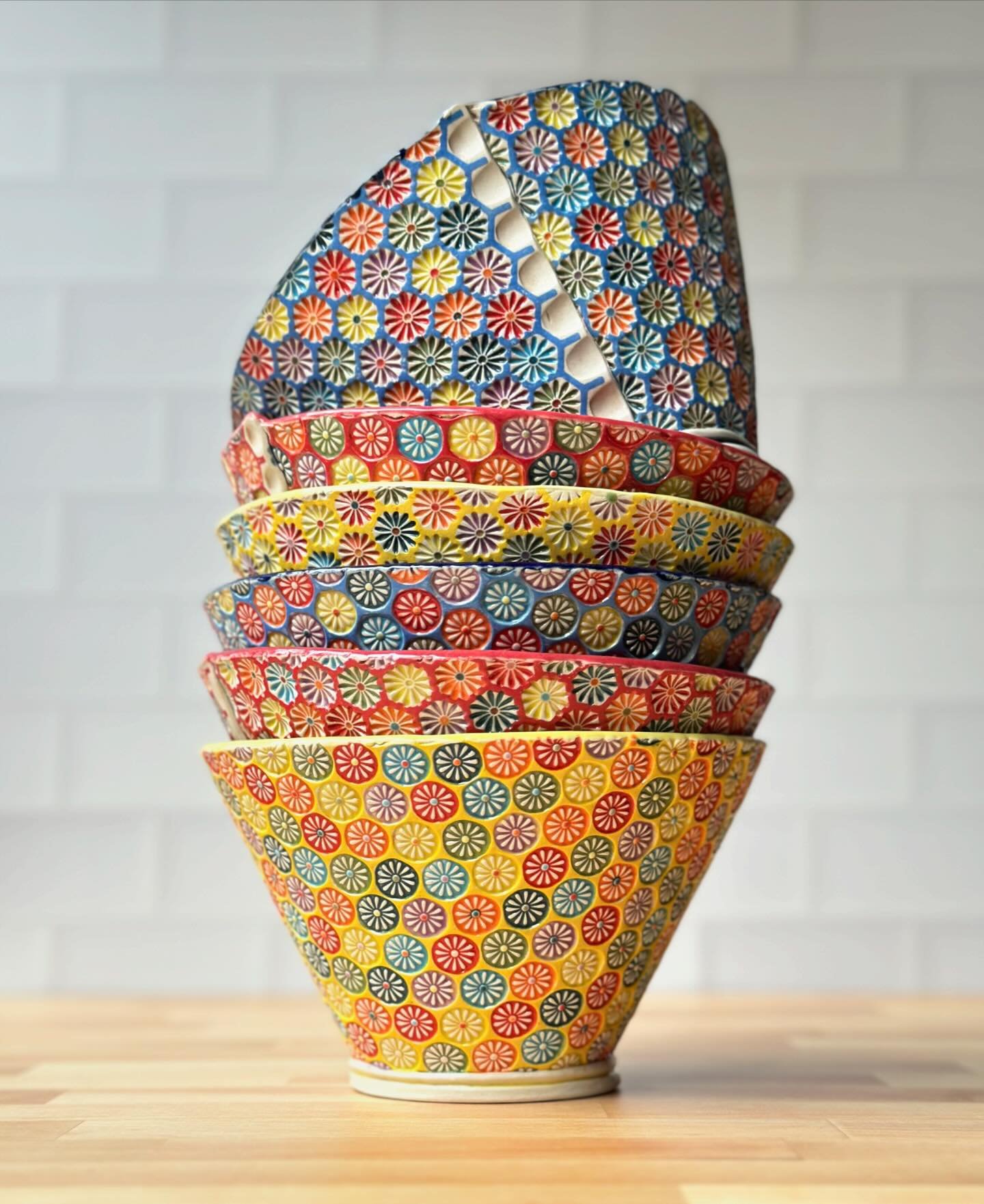 Good morning friends!  Here&rsquo;s a stack of bowls for your viewing pleasure &hellip; 
once again I am amazed that I am so on top of things that I&rsquo;ve been posting twice a day this week. I even cleaned my house yesterday!  I don&rsquo;t know a