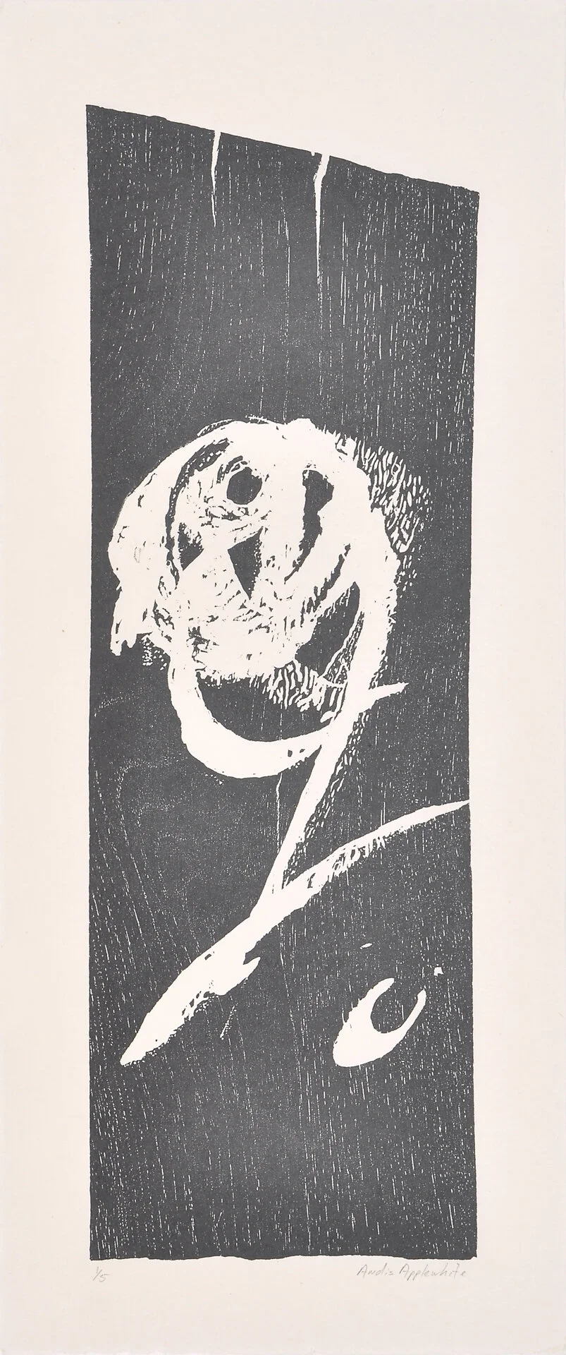 Try Again, Woodcut, 2014