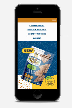 Keto Friendly Cracker Packaging Design - Website Landing Page