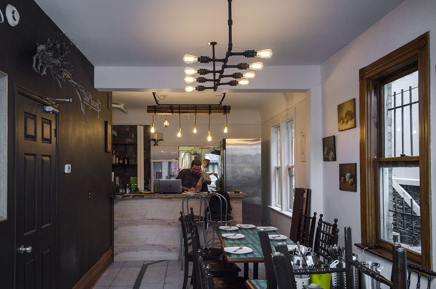 Interior Space: Vegan Restaurant Vintage Interior Design
