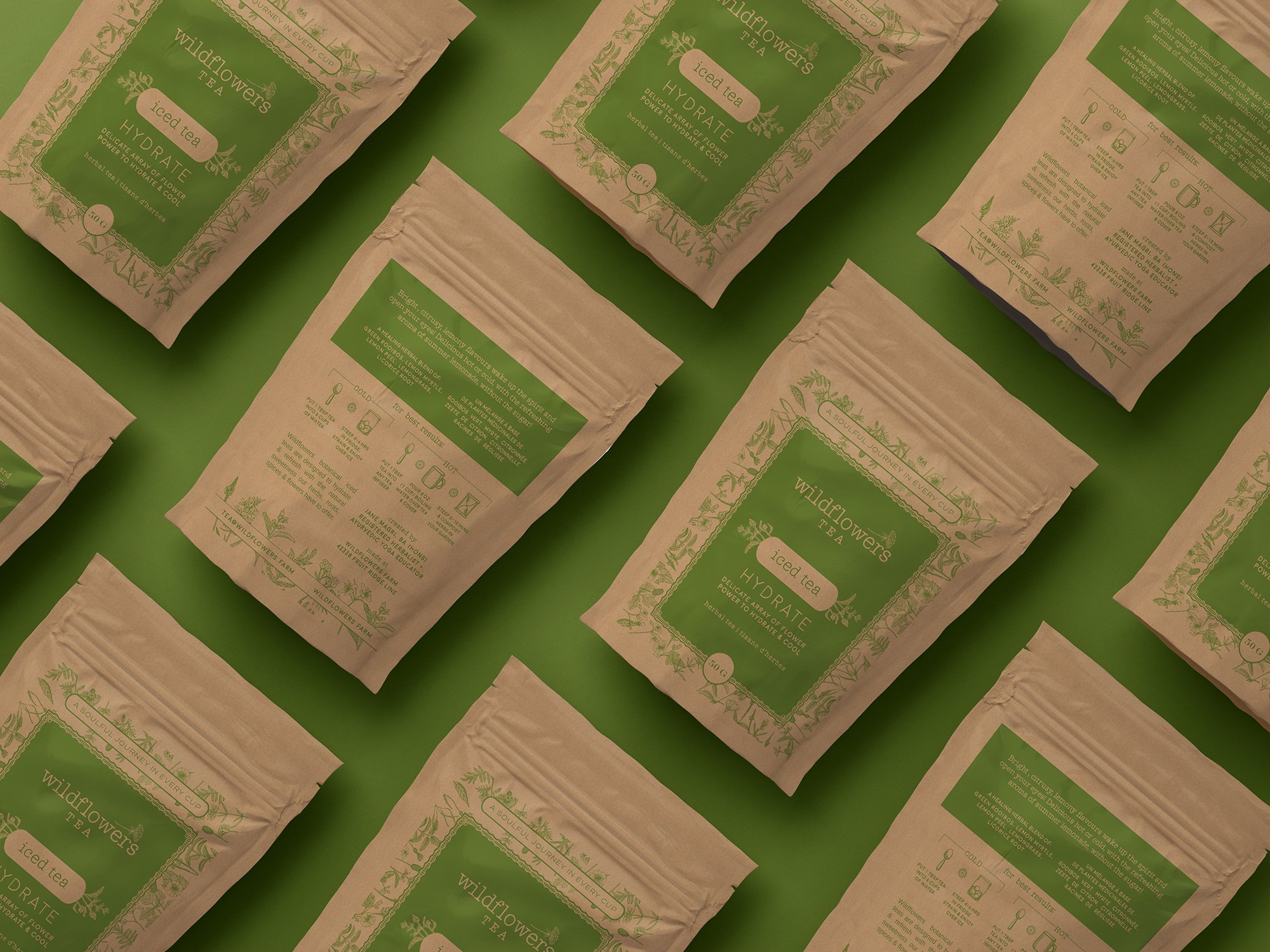 Herbal Tea Packaging Design - Iced Tea Series