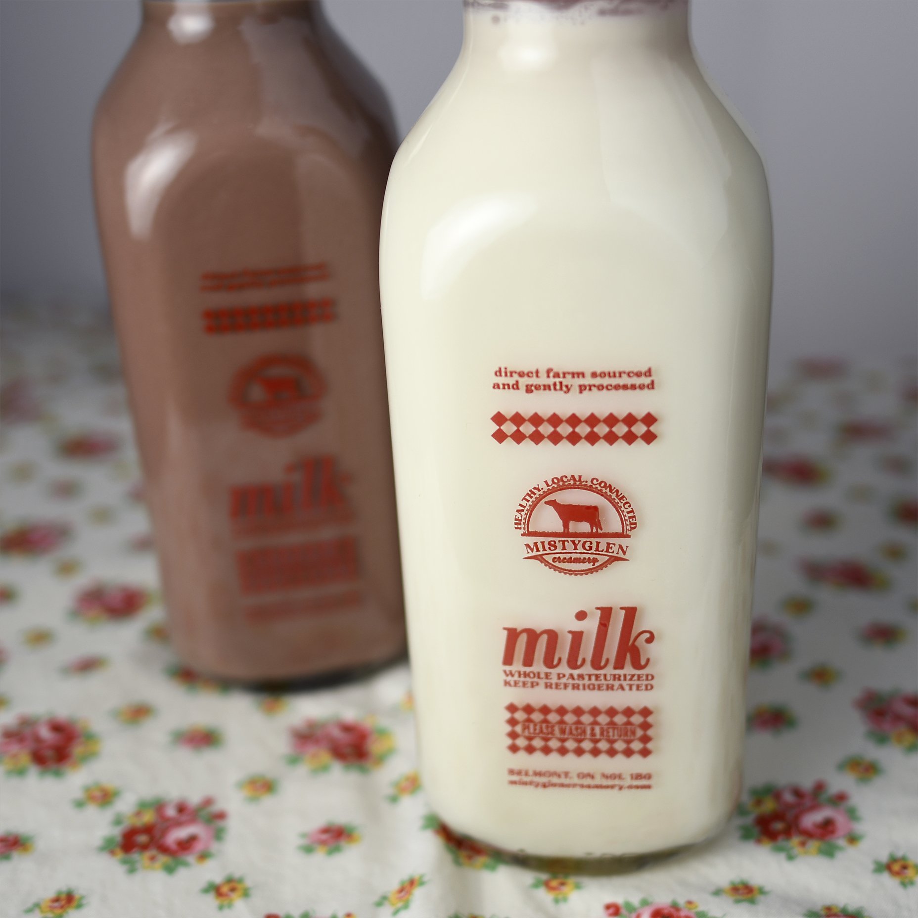 Milk Bottle Silkscreen Design