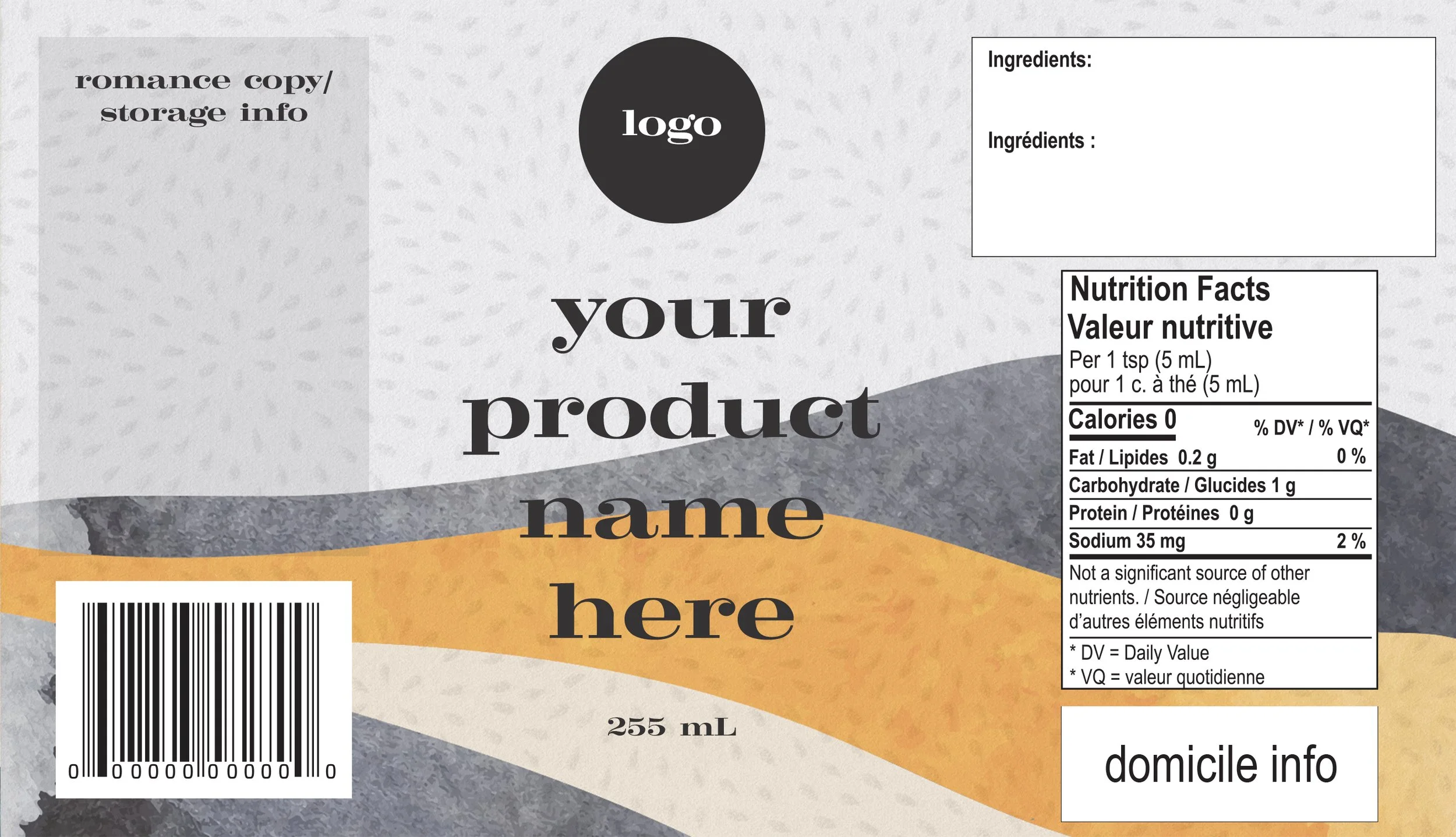 Watercolour Design Template for sale