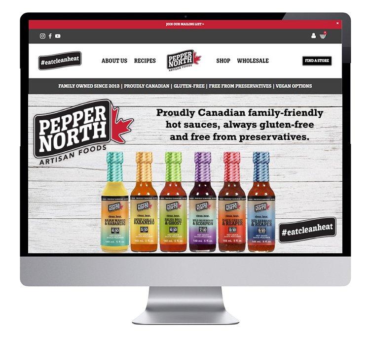 Hot Sauce Company Rebranded Website