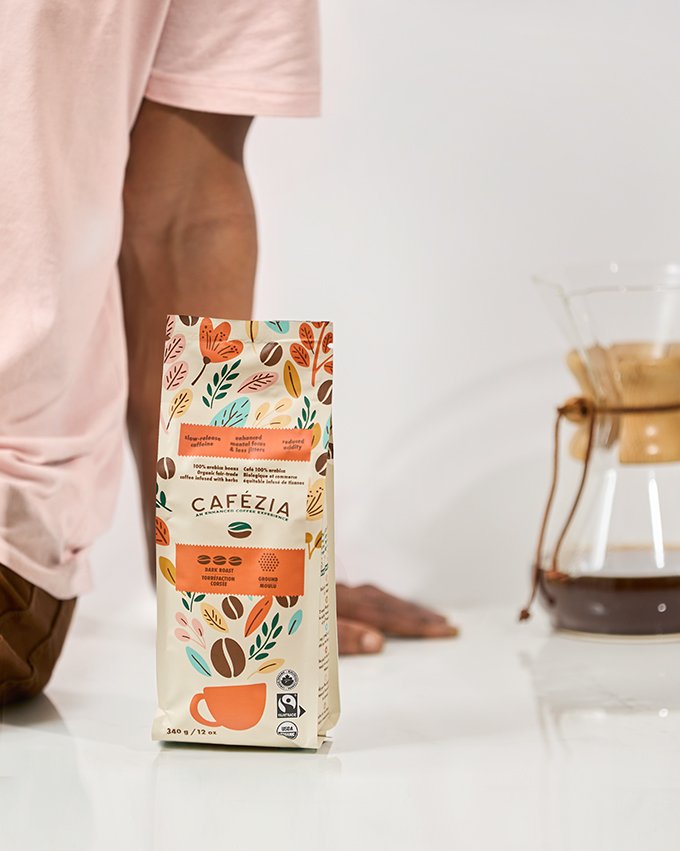 Coffee Bag Packaging Design - Lifestyle Shot - Eye Candy Design