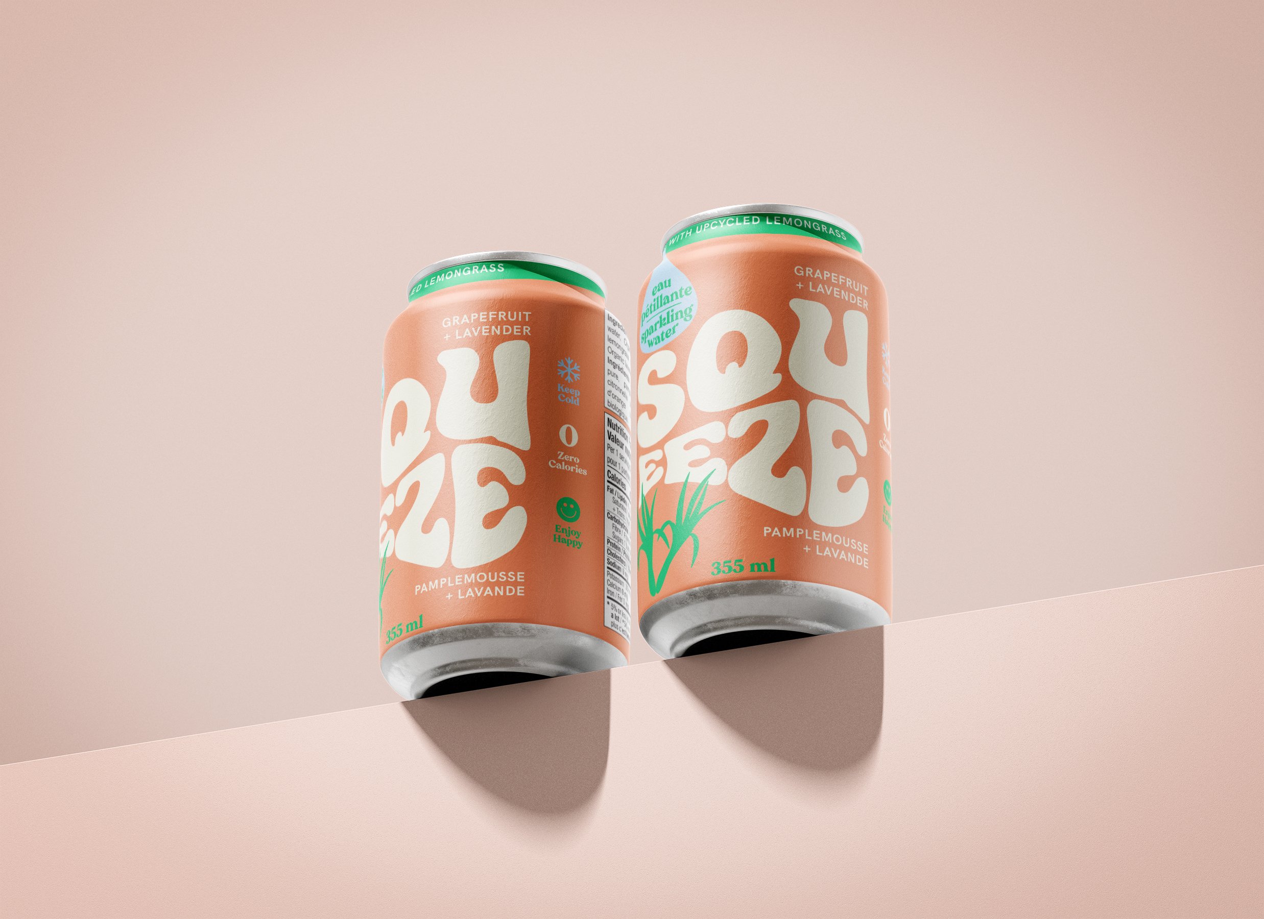 Sparkling Water Packaging Design by Eye Candy Design