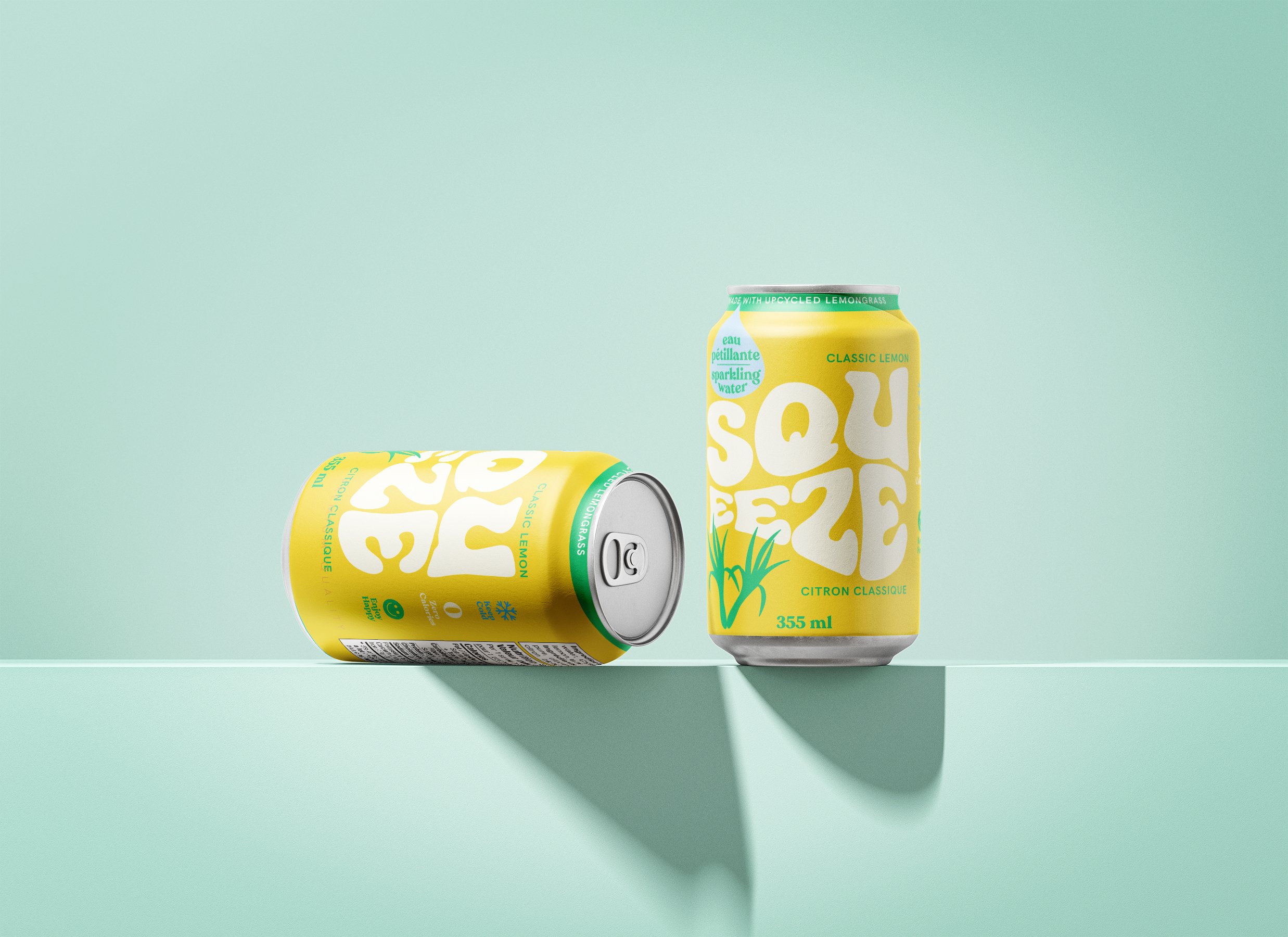 Sparkling Water Packaging Design by Eye Candy Design
