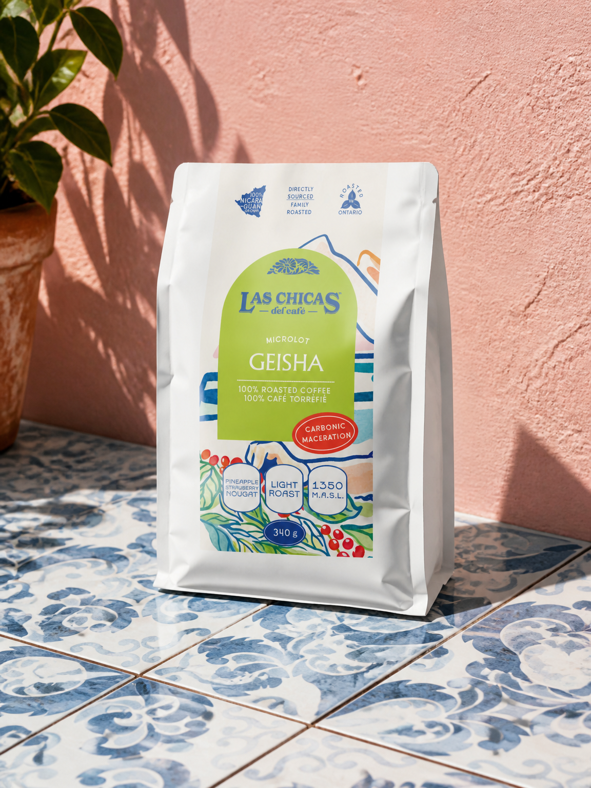 Coffee Bag Rebrand Redesign for Las Chicas del Cafe