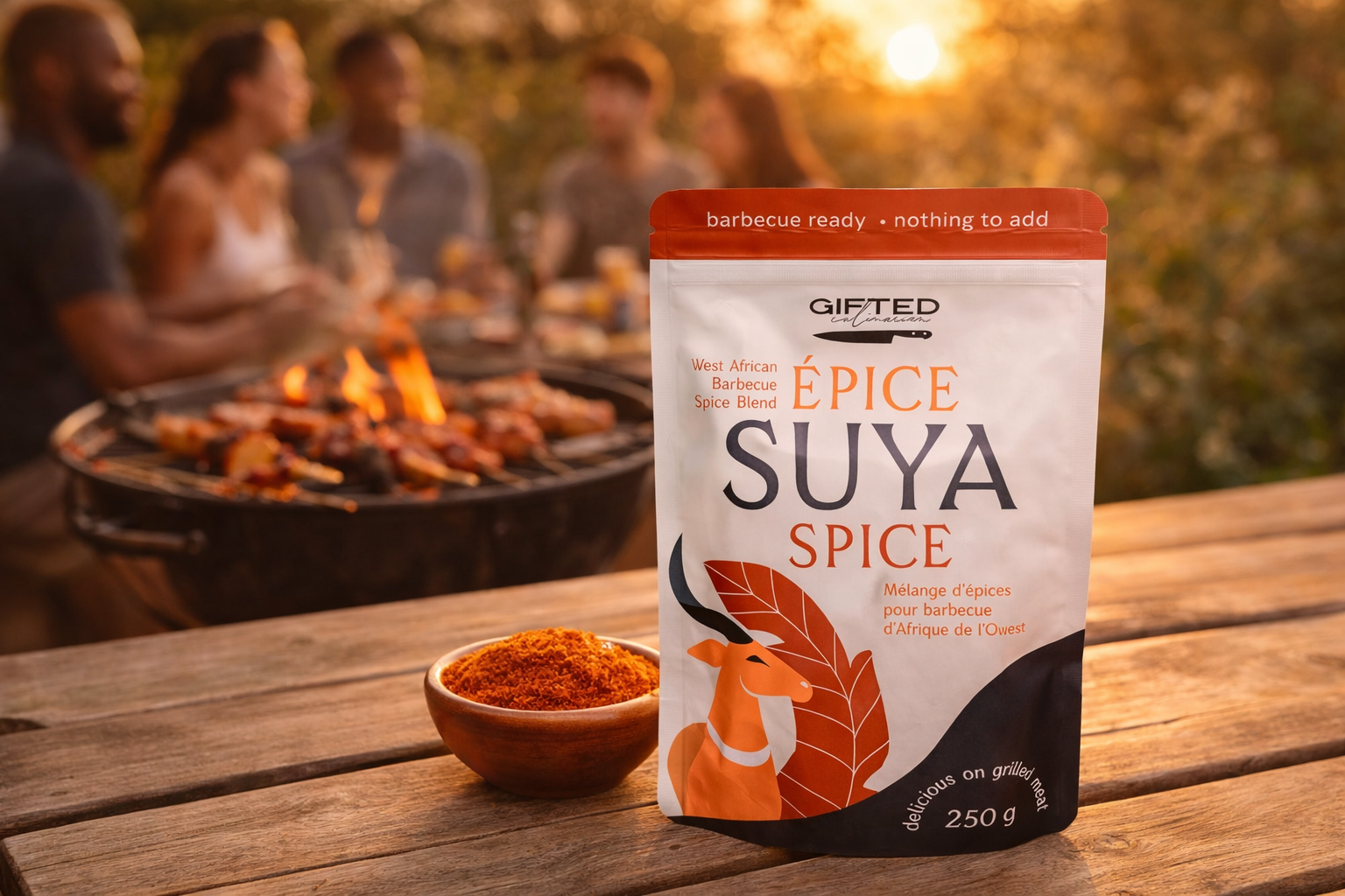 West African ethnic seasoning packaging design