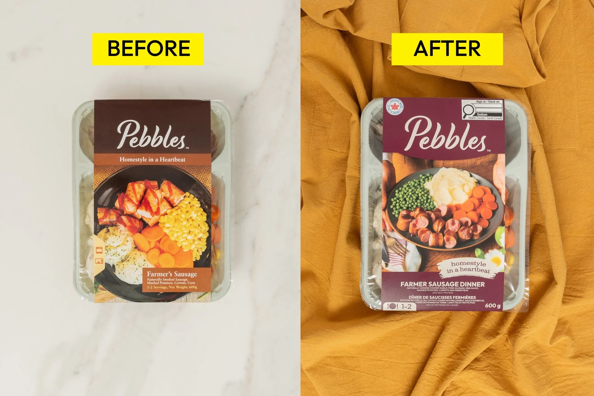 frozen food packaging redesign