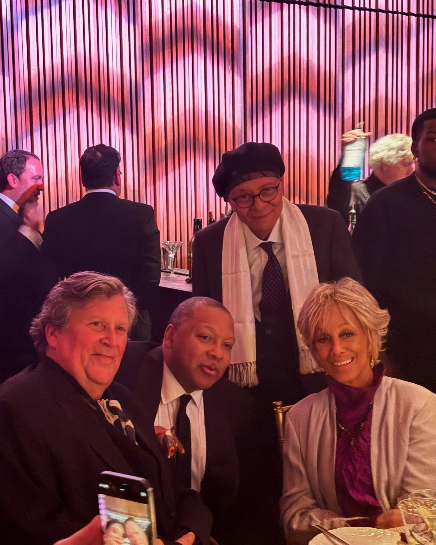 Jazz at Lincoln Center Gala! A night to remember! Celebrating Duke Ellington! Mercedes Ellington, Honorary Co-Chair with the great Wynton Marsalis, Tony Waag and Marion Cowing @jazzdotorg @wyntonmarsalis @waagville @marioncowingsmusic