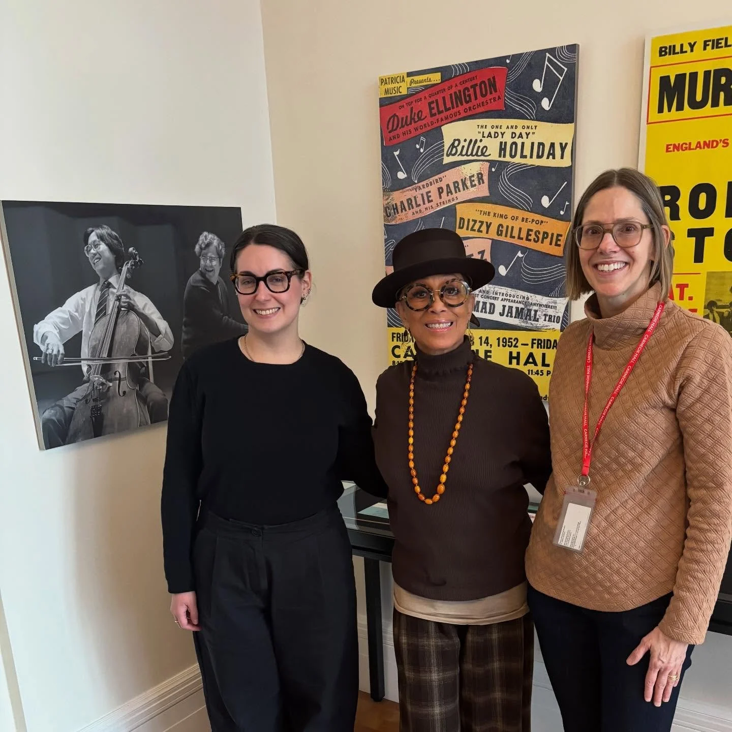 We were honored with a private tour for Mercedes Ellington at the Carnegie Hall Rose Archives, led by archivists Kathleen Sabogal and Jennifer Greenberg. Such a special visit with DECFA Board Members Mary Dove, Andrea Wright, and Tony Waag. We explor