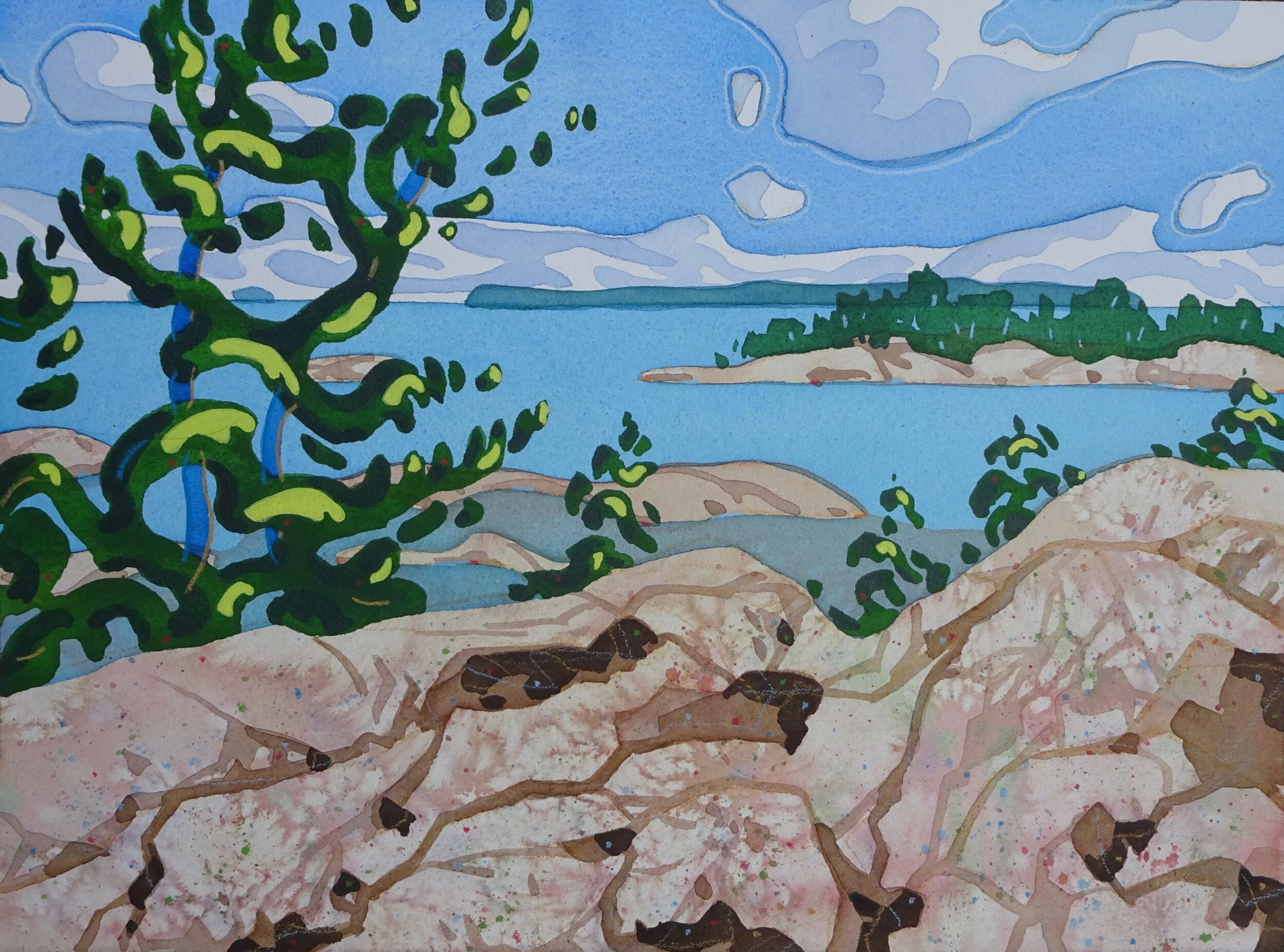 LOOKING DOWN THE BAY