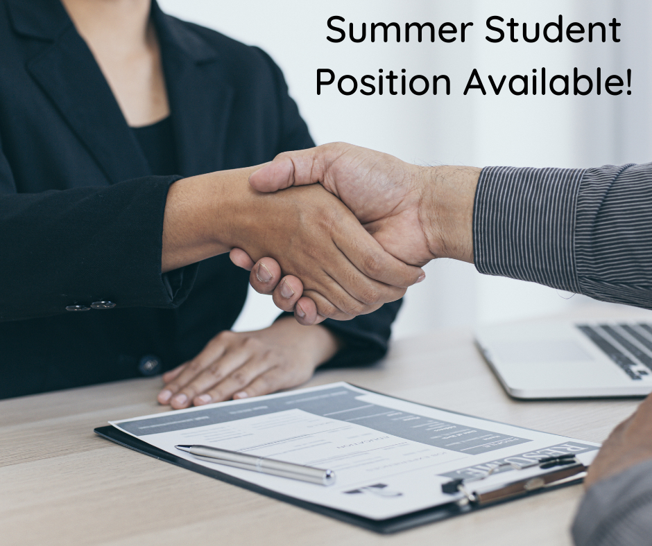 Summer Student Position Available