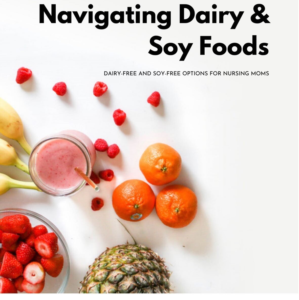 Newest ebook available! 

This guide is intended for women who need to follow a soy and dairy free diet due to baby sensitivities or intolerances while breastfeeding. This is can be a very difficult task and the reason many women choose to stop breas