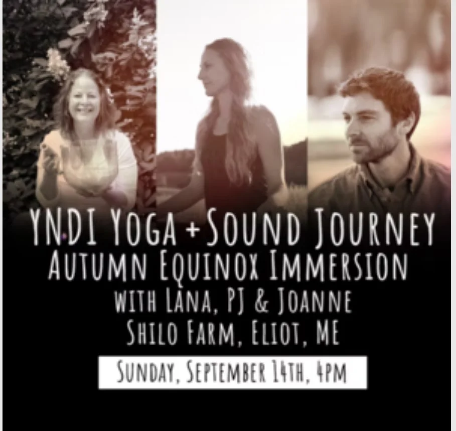 Autumn Equinox at Shilo Farm - YNDI Yoga + Sound Journey with Percussion and Sound Bath 9/14 4-5:30