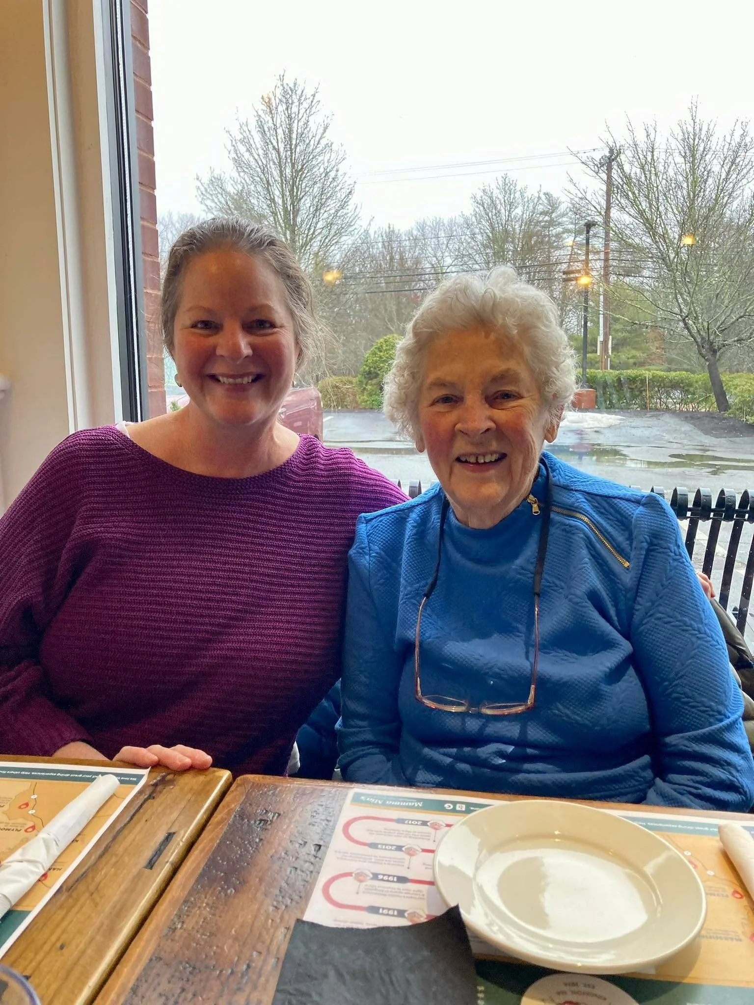 Rainy day lunch with my Mom!