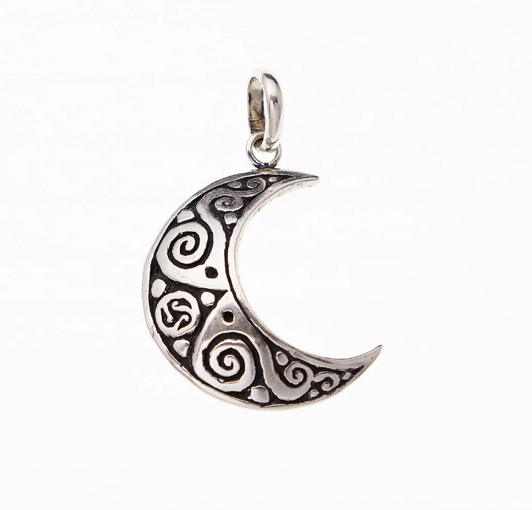 Large crescent moon pendant Clearance