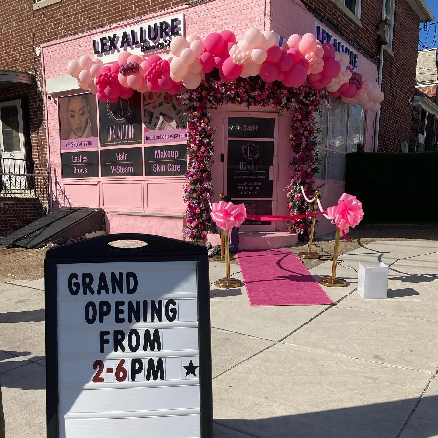 From dorm room dreams to a fabulous pink beauty spa! Today marks the official grand opening of Lex Allure Beauty Spa (@lexallurebeautyspa)! Come experience their range of services including lash extensions, microblading, makeup, and more! Find them a