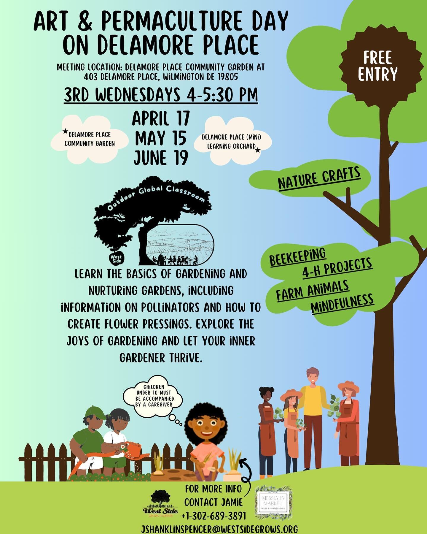 Community Round Up for West Side Grows Community

1️⃣ Join us for Outdoor Global Classroom&rsquo;s Art and Permaculture Days at the Delamore Place Community Garden! The first event of this series kicks off THIS WEDNESDAY, 4-5:30pm. Dive into the &ldq