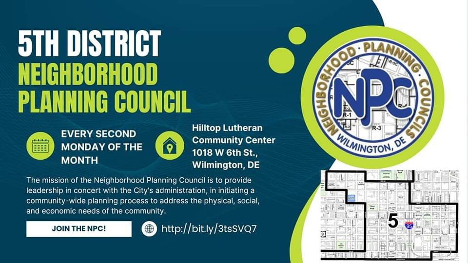 The 5th District Neighborhood Planning Council will be meeting TODAY at 6:30 PM at Hilltop Lutheran Community Center, 1018 W. 6th St. All are welcome.

The purpose of The Neighborhood Planning Council is:

1️⃣ To make the City more responsive to the 