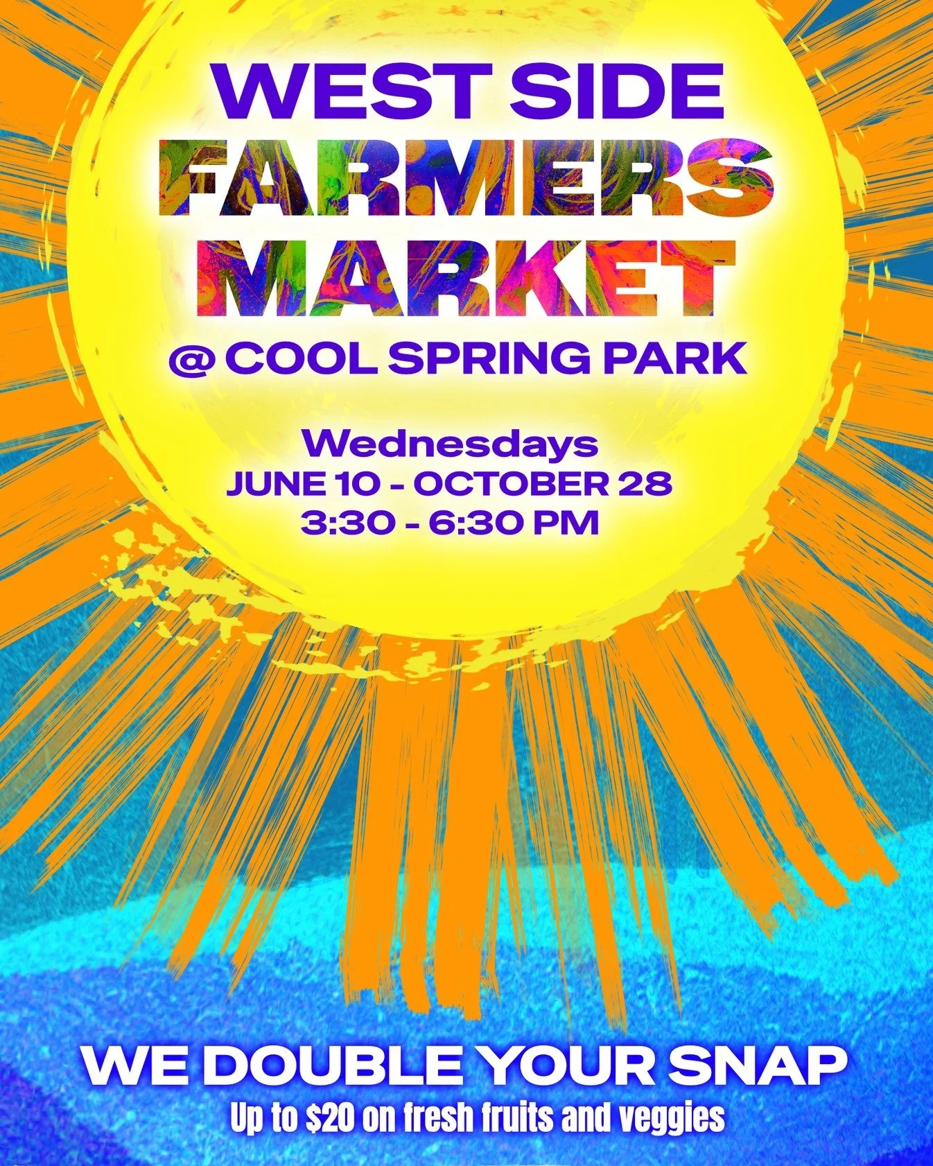🌱✨ The West Side Farmers Market at Cool Spring Park is BACK for summer 2026, and we're kicking things off in style!

Opening Day is Tuesday, June 10th, and the entire month of June is packed with celebration. Here's what's coming, in addition to all