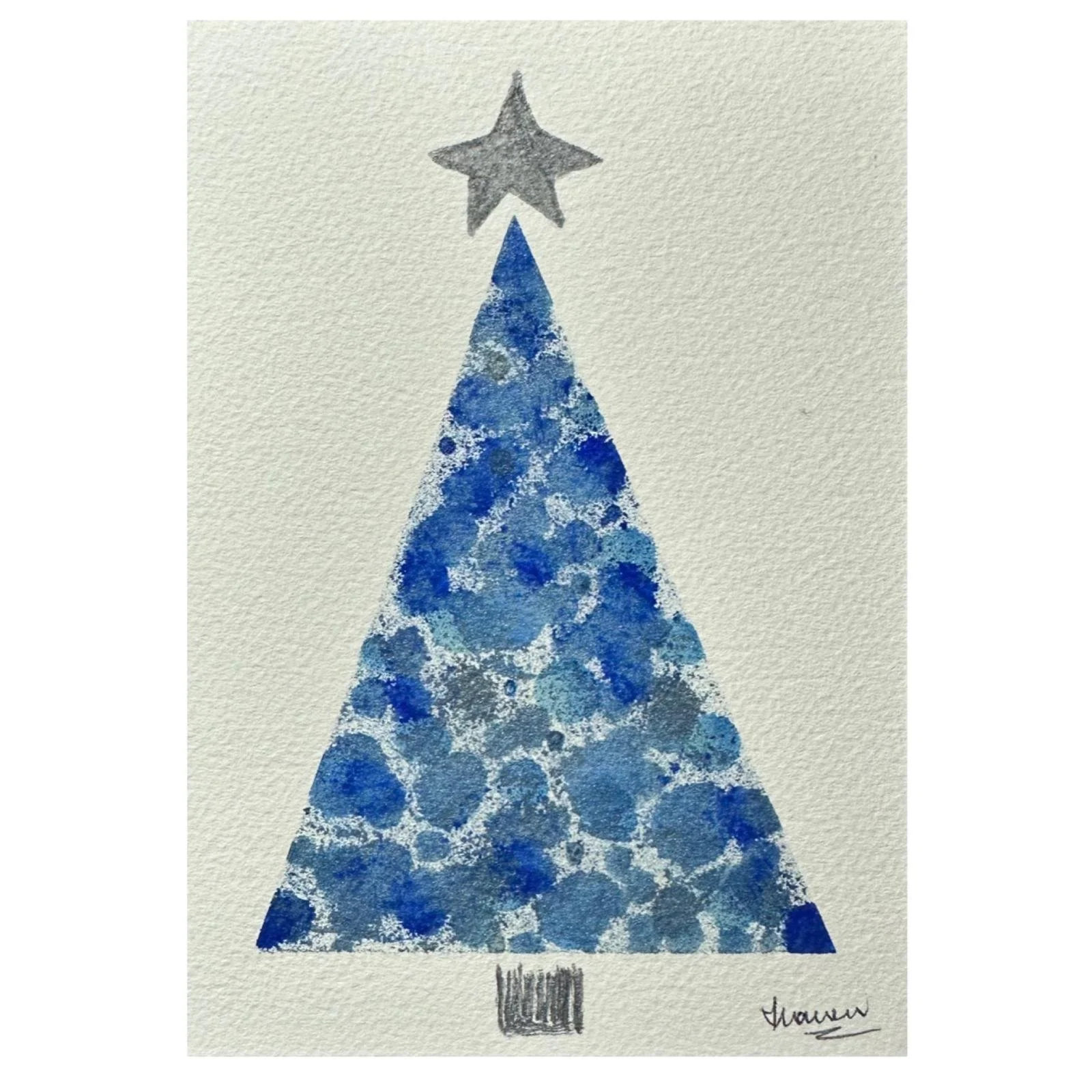 Tree_2 (various shades of blue and silver)