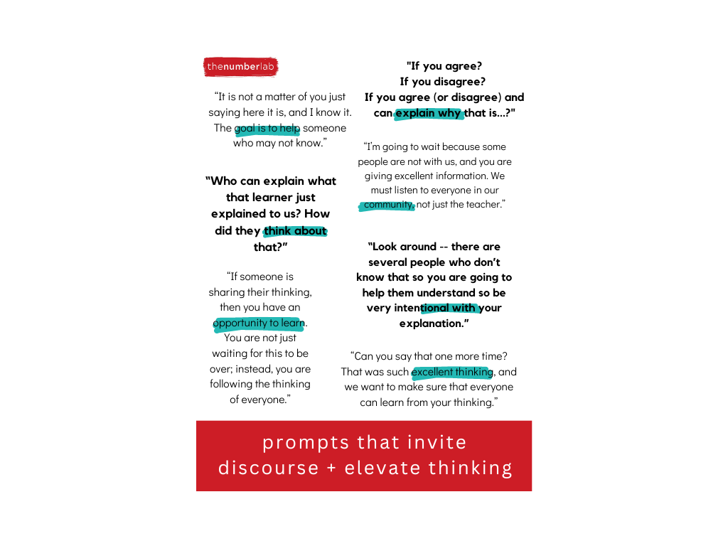 Prompts that Promote Discourse