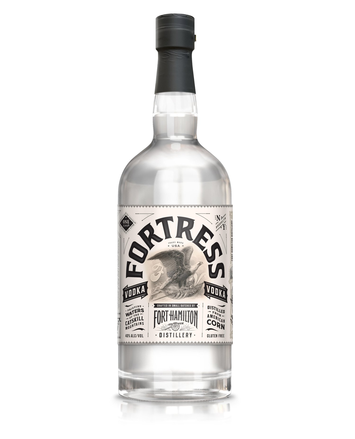 Fortress Vodka 1L — Fort Hamilton Distillery
