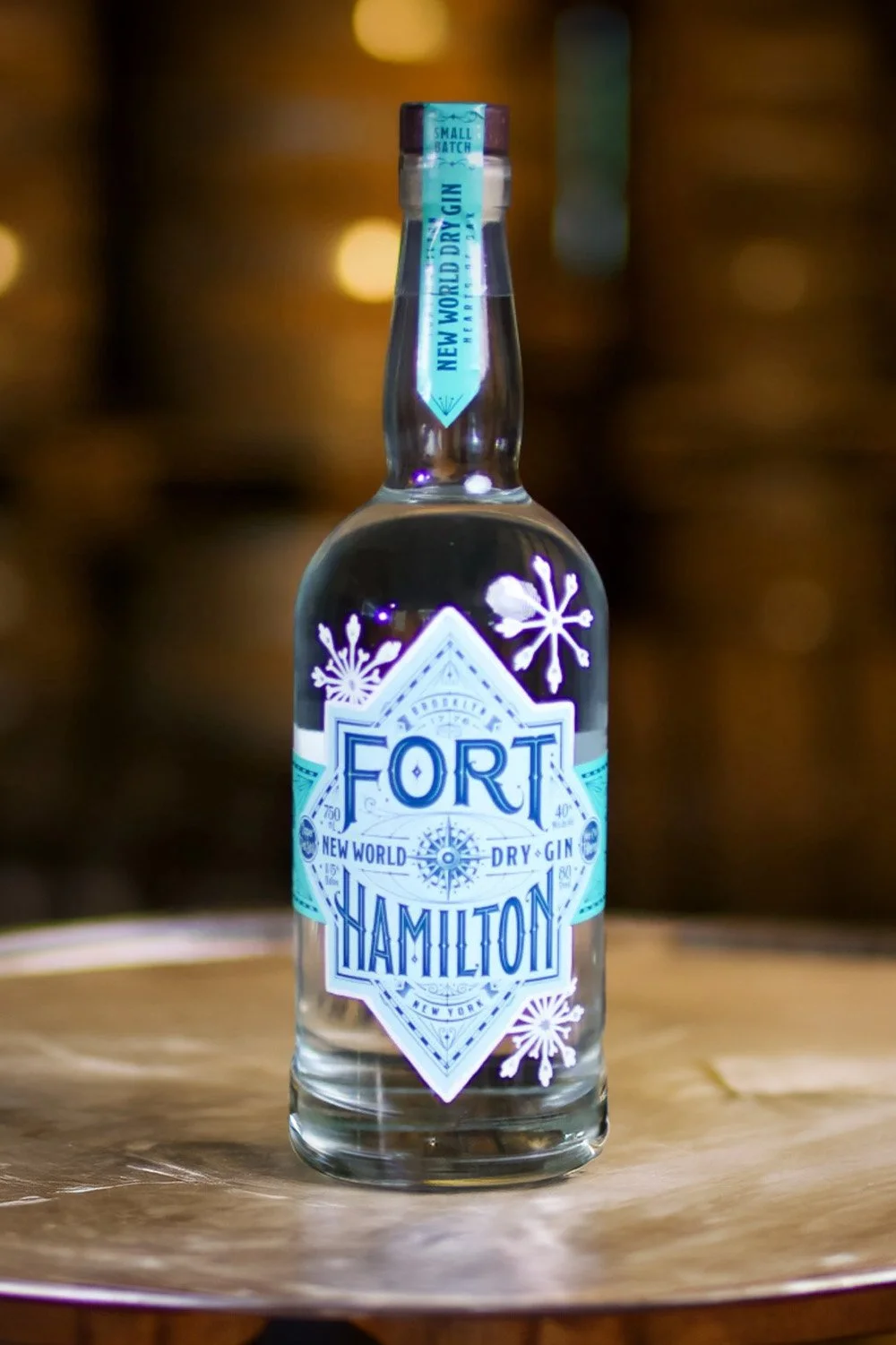 Hand Painted New World Dry Gin 750ml 80 Proof / 40% ABV