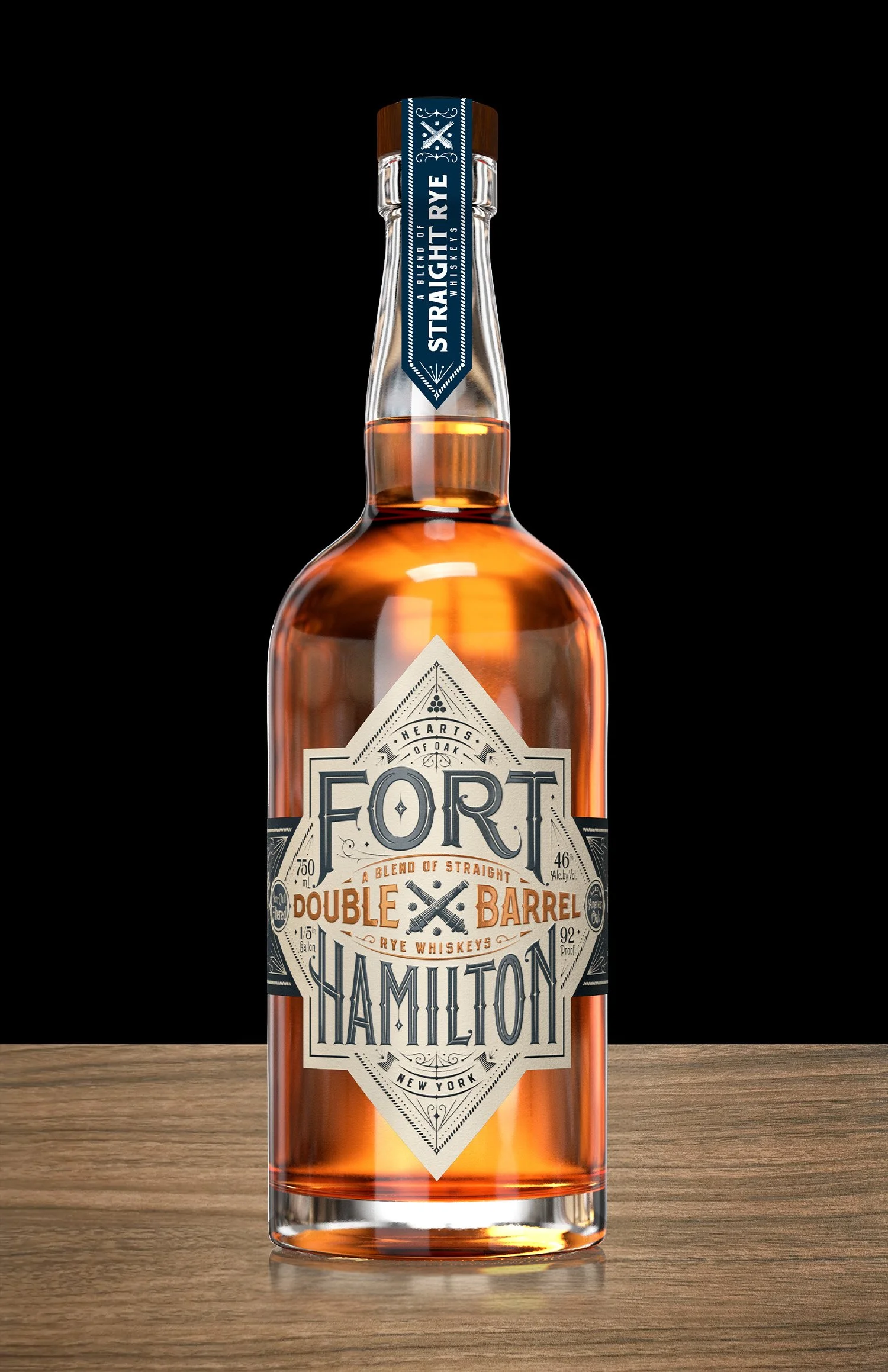 Double Barrel Rye Whiskey 750ml 92 Proof / 46% ABV