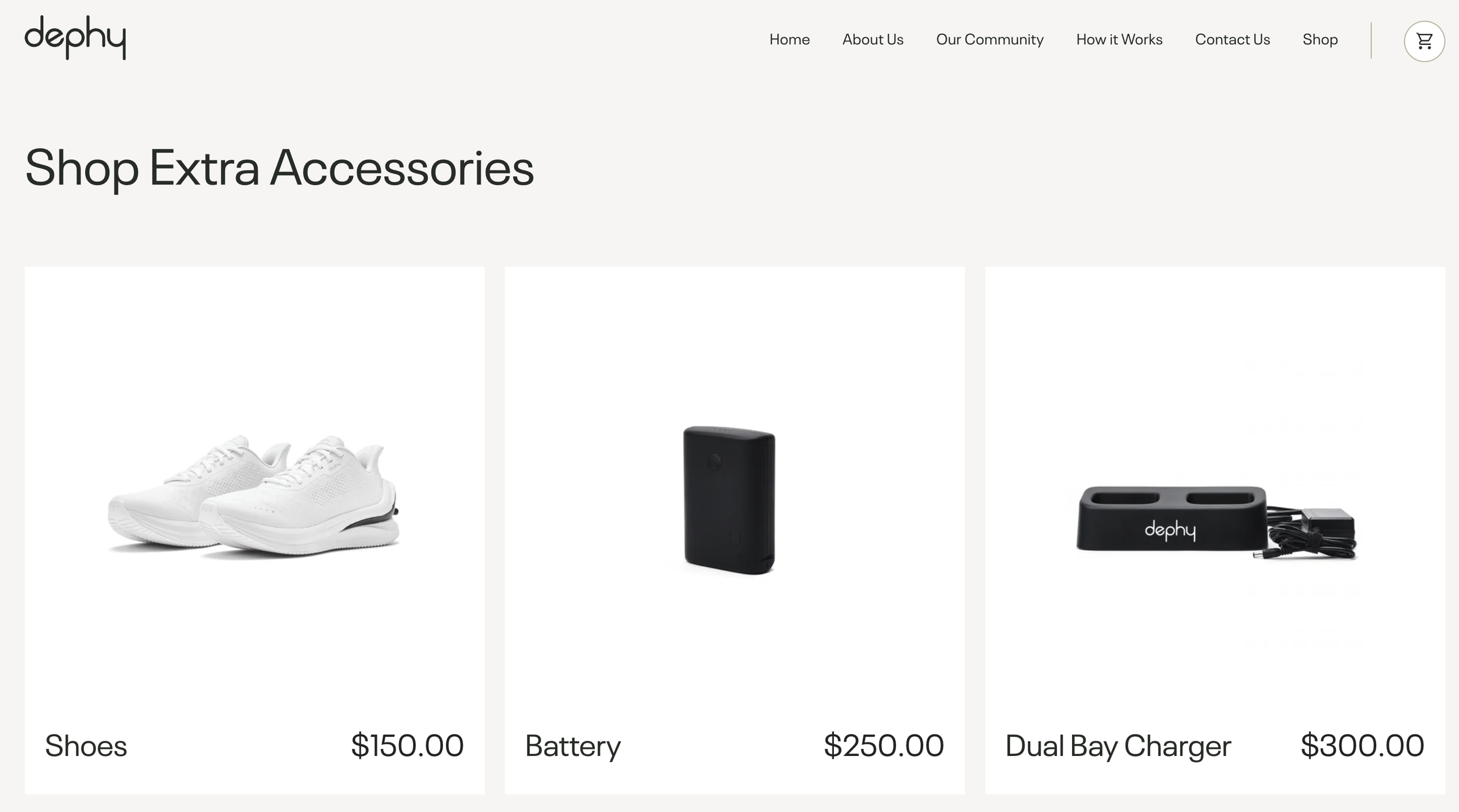 Dephy Bionic Footwear E-Commerce Product Photography