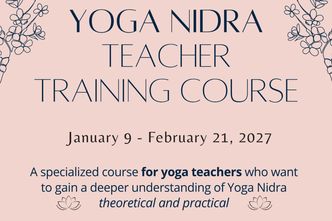 Yoga Nidra Teacher Training Course