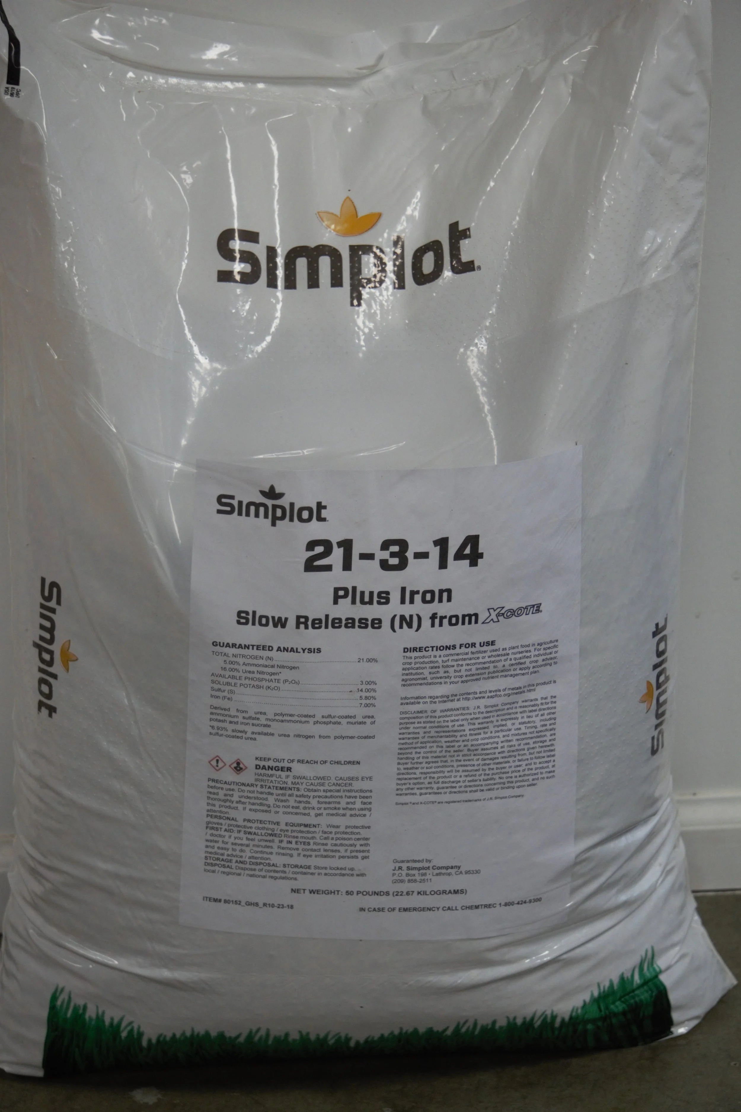 * Simplot 21-3-14 (50 lb)