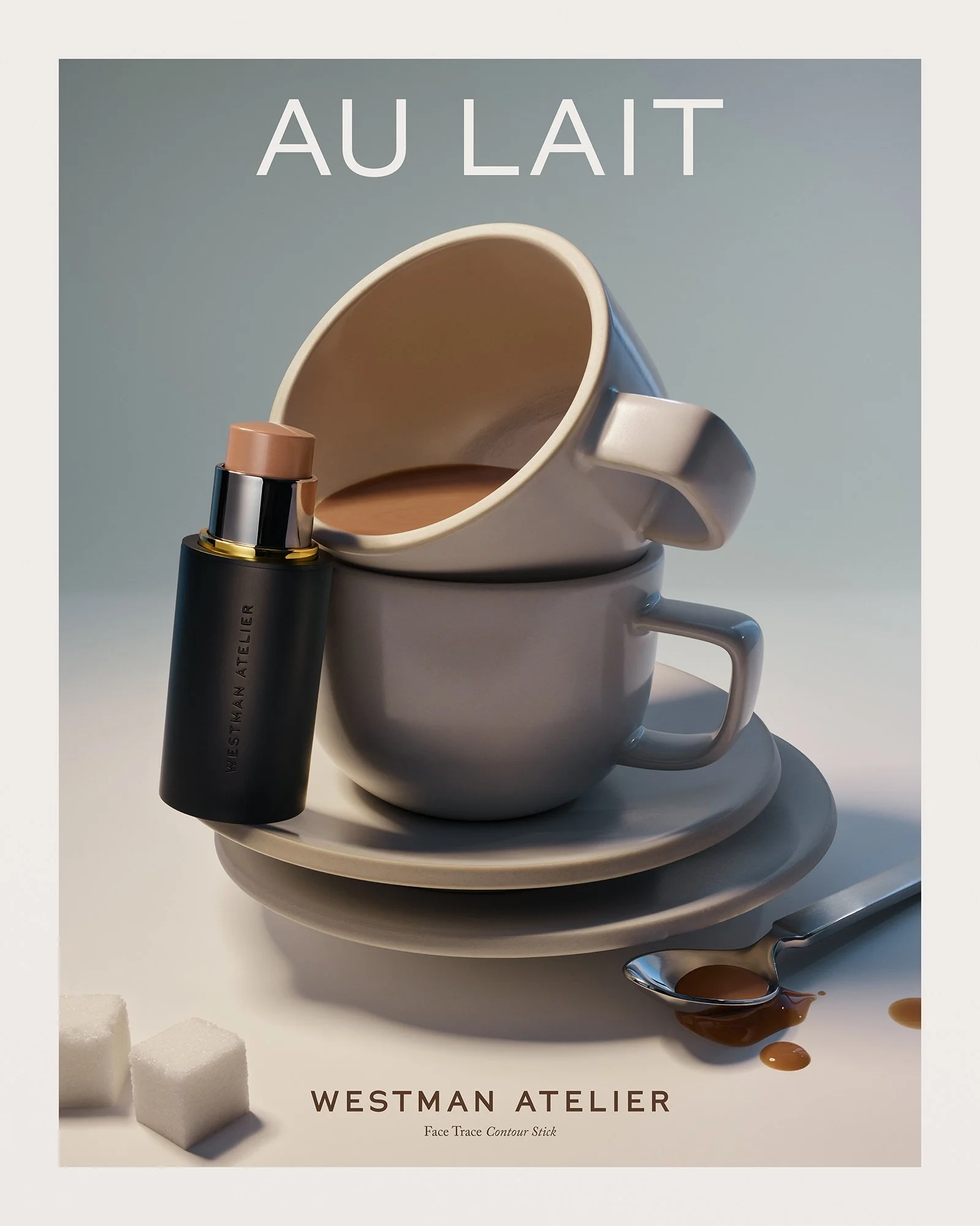 Westman Atelier Face Trace Contour Stick Au Lait Campaign