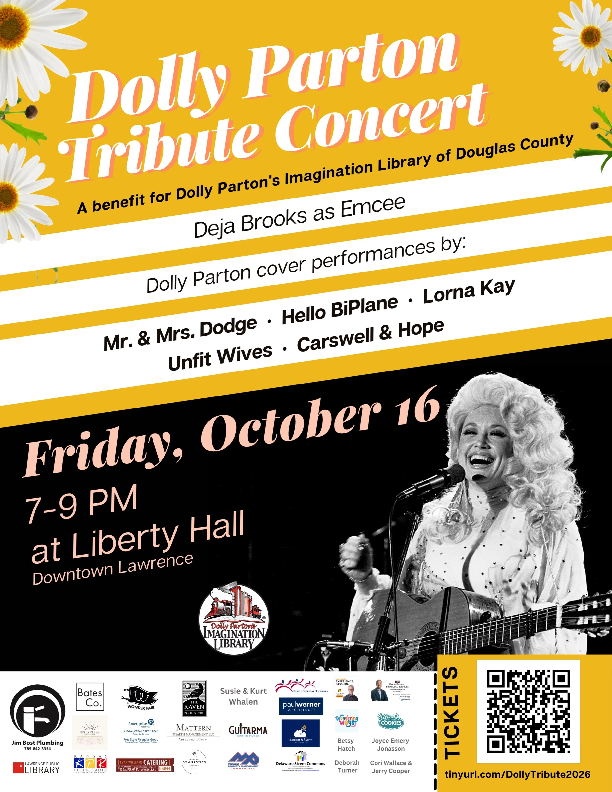 We are excited to sponsor this fantastic event honoring a woman we adore! 

Join us 10/16 for an evening of Dolly &amp; friends at @libertyhallinc 🌈👢✨