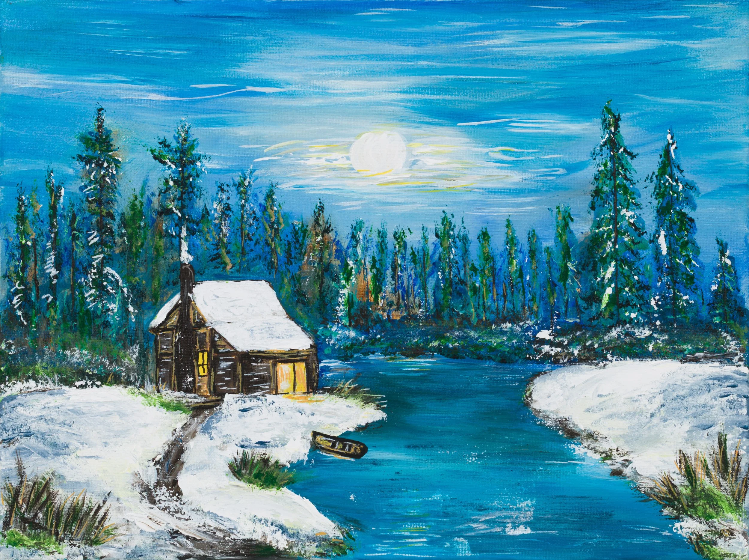 Painting - Winter Cabin.jpg