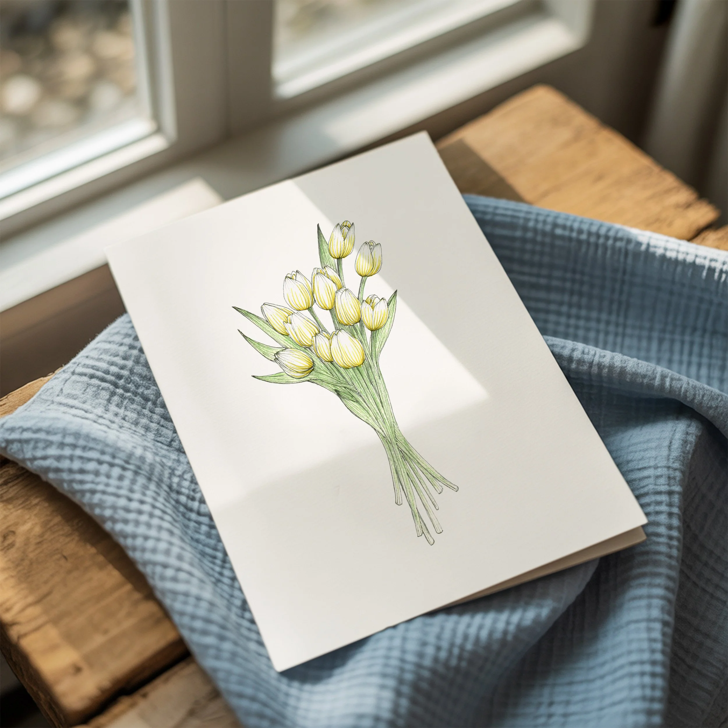 Y Tulips Card Mockup Blue Cloth.jpg