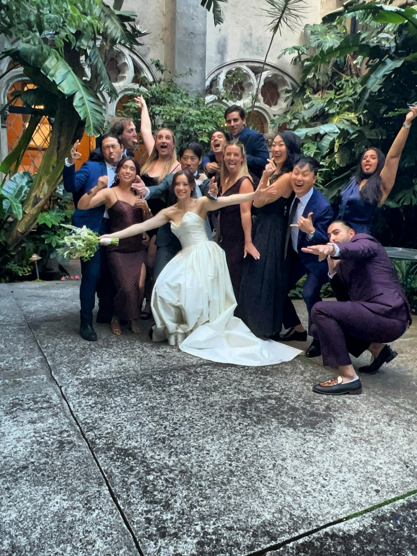 The type of energy your friends should bring to your wedding day! Congratulations, Lindsey &amp; Byron! Your wedding was top tier fun &amp; your friends did not disappoint 🙌
♡
♡
♡
Venue: Berkeley City Club @berkeleycityclub 
Makeup Artist: Makeup by