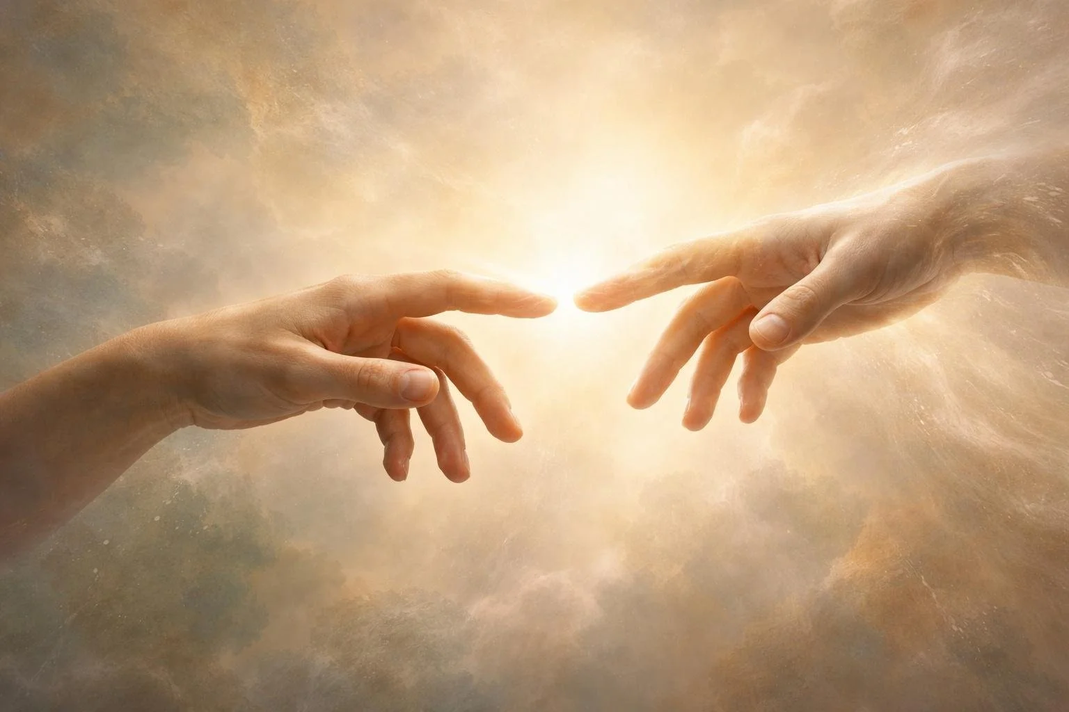 touching the hand of god