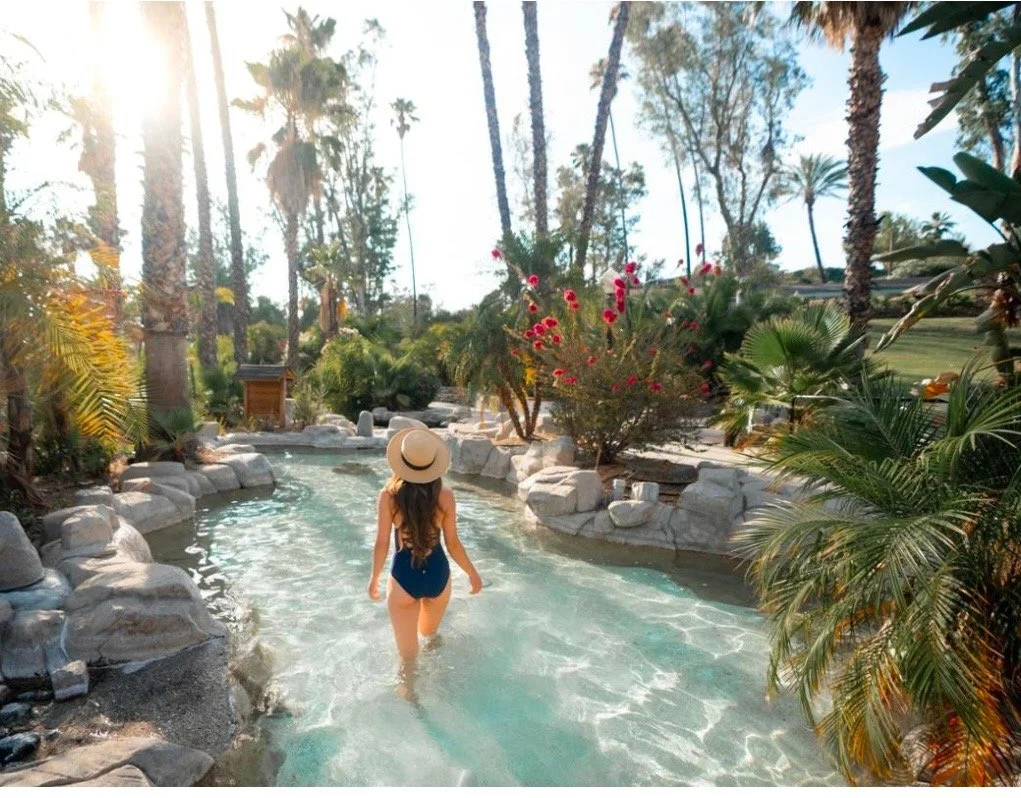 Serene resort pool at Murrieta Hot Springs
