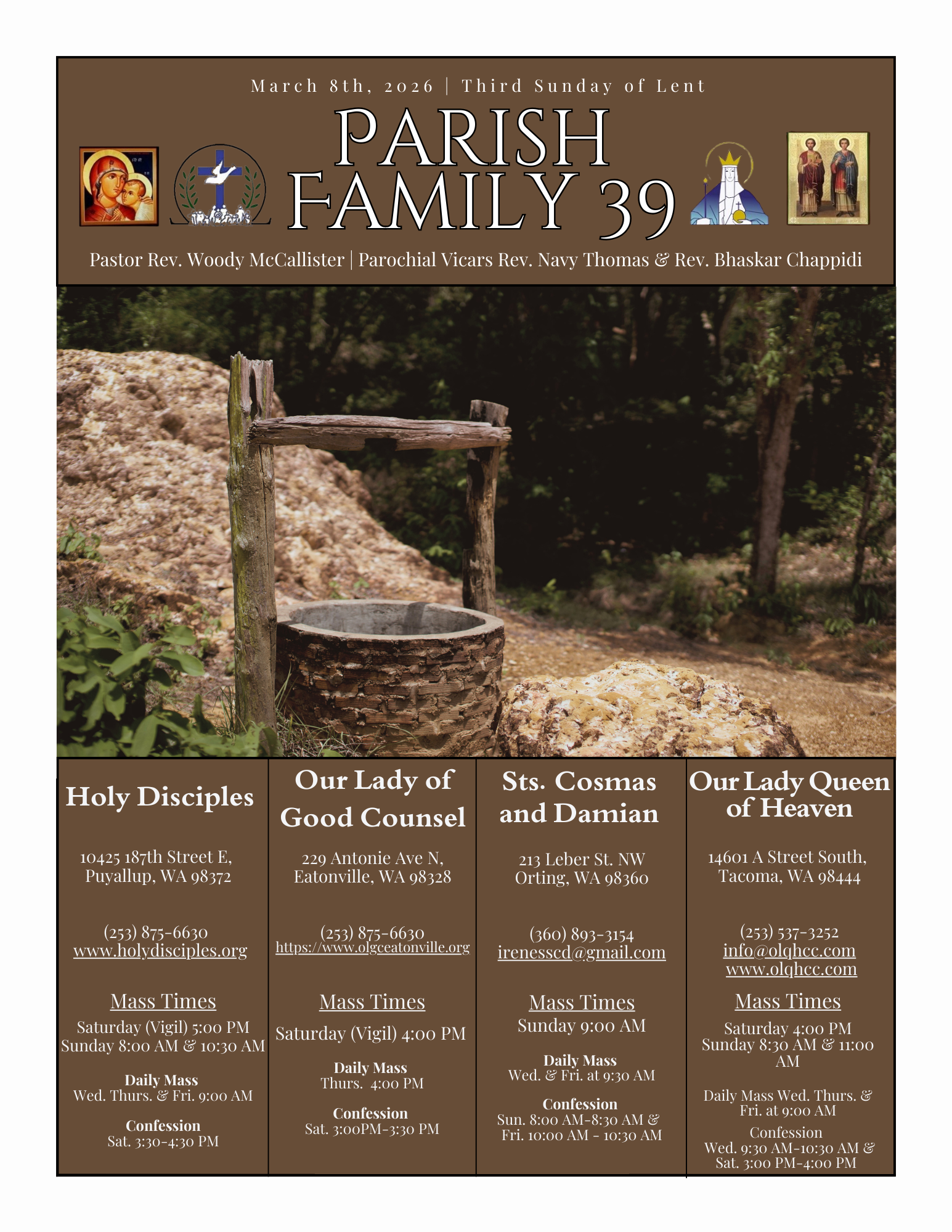 March 8, 2026- Third Sunday of Lent