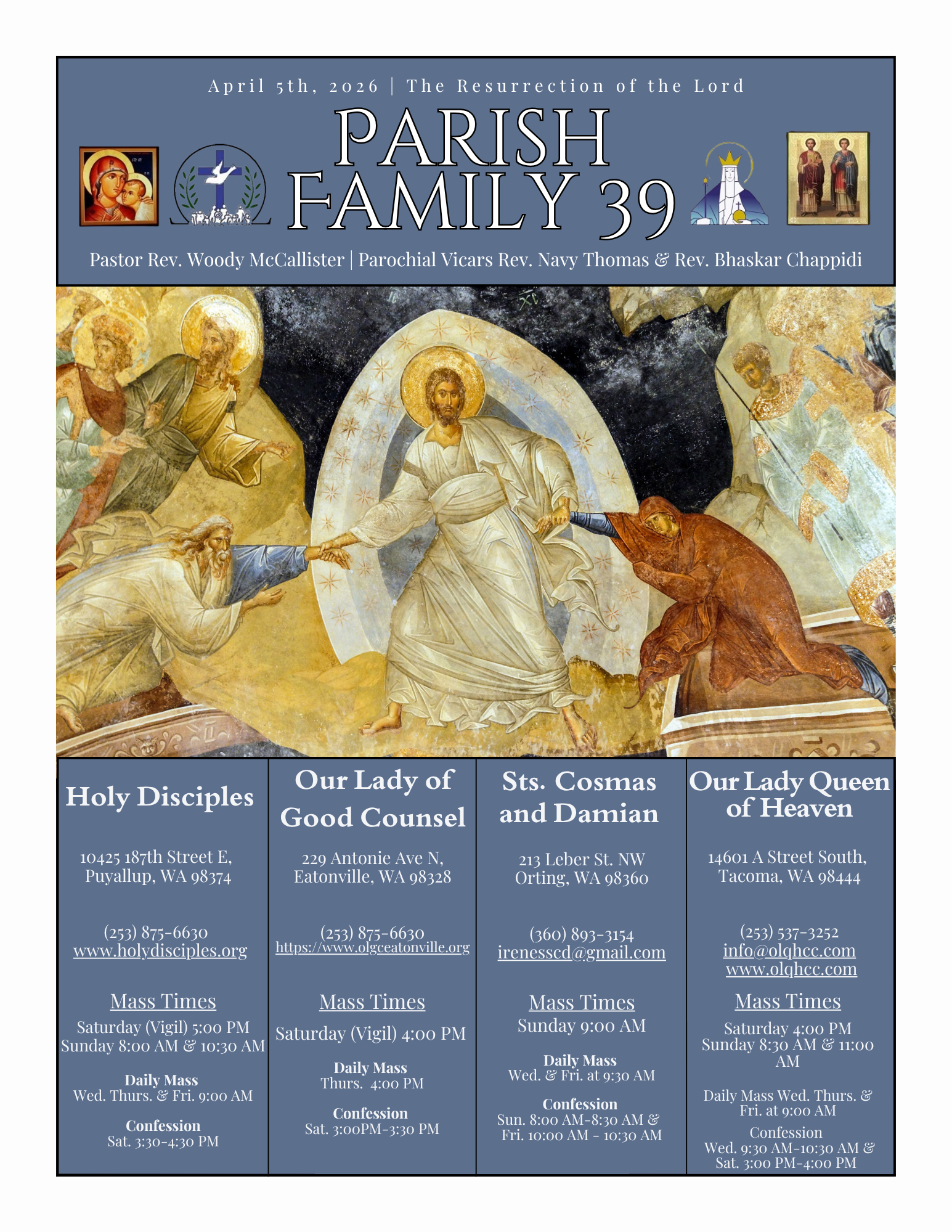 April 5, 2026- The Resurrection of the Lord