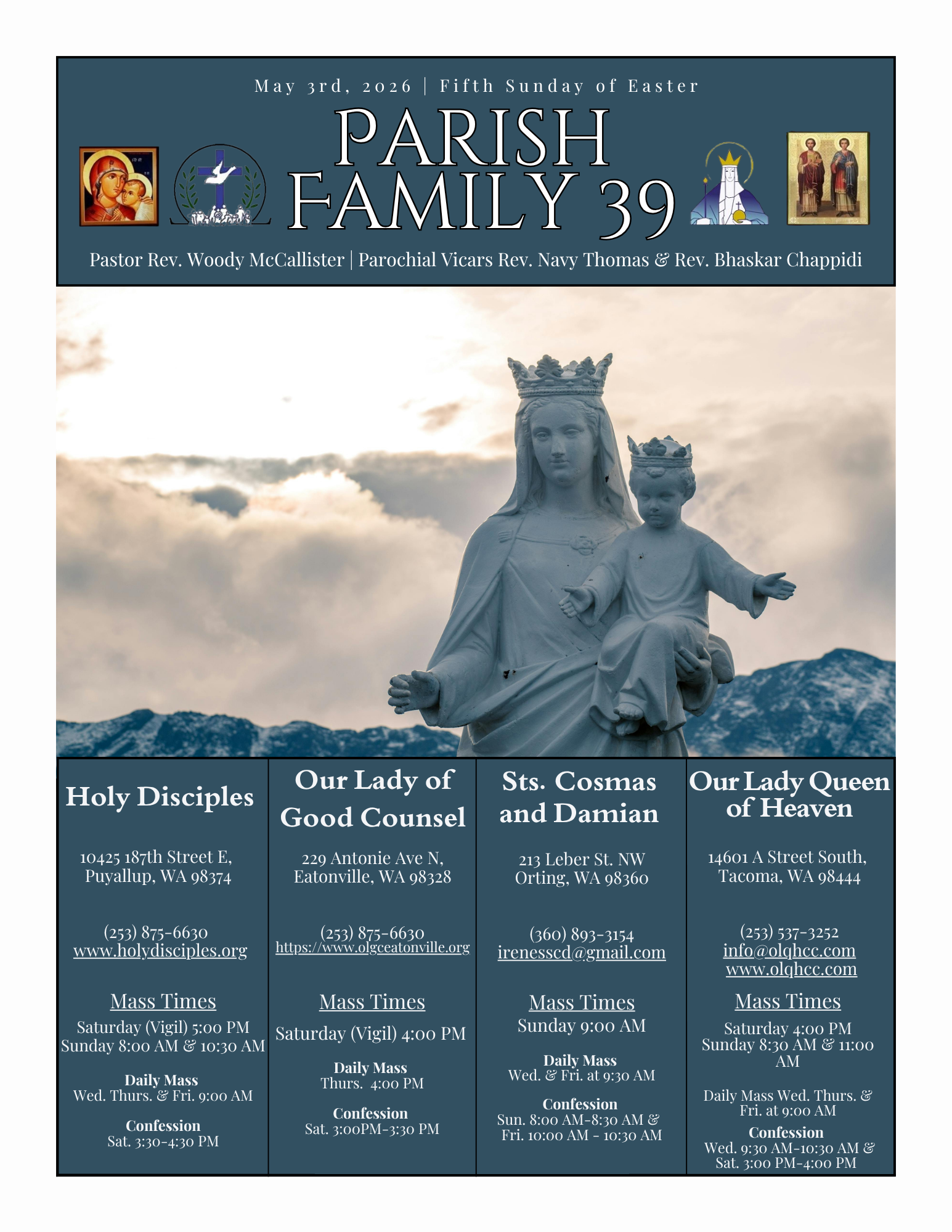 May 3, 2026- Fifth Sunday of Easter