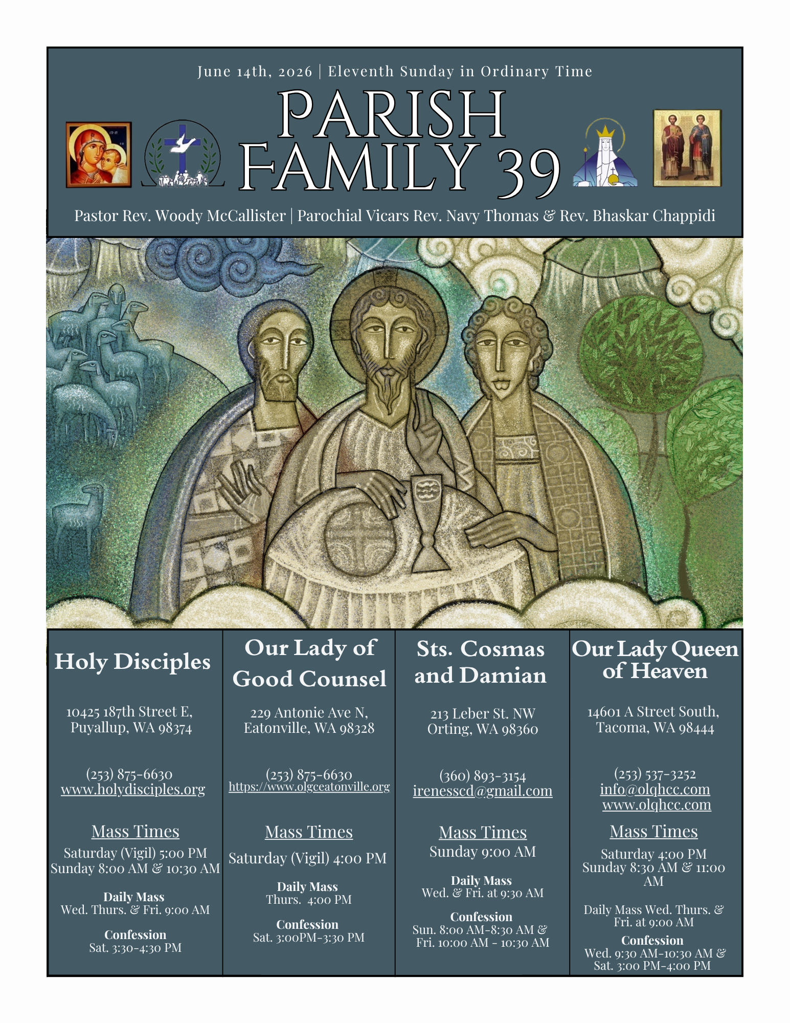 June 14, 2026- Eleventh Sunday in Ordinary Time