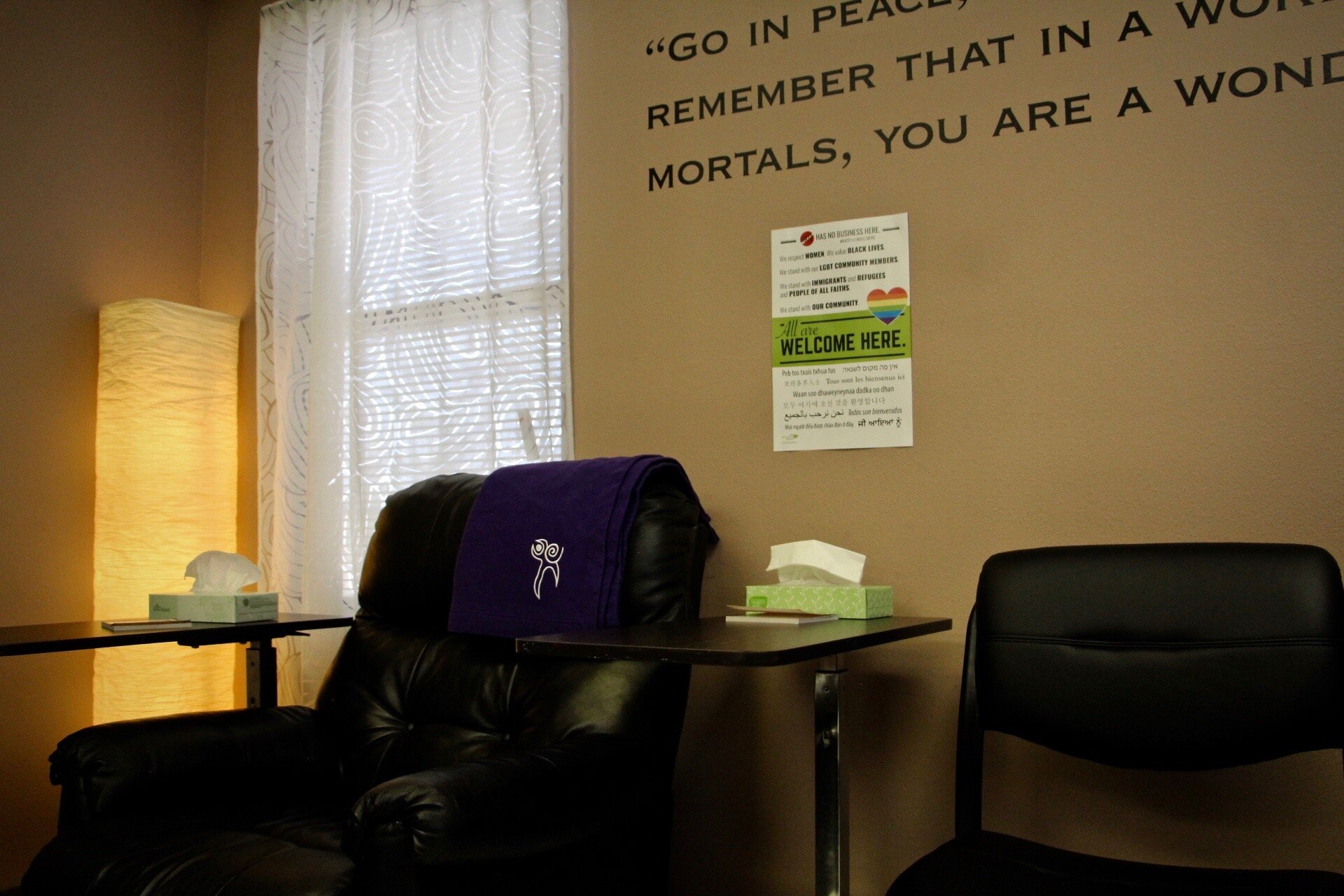 Recovery room at Whole Woman's Health in Austin, Texas