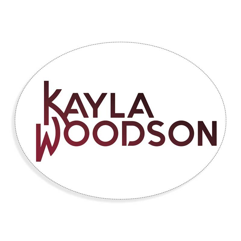Kayla Woodson Sticker - White