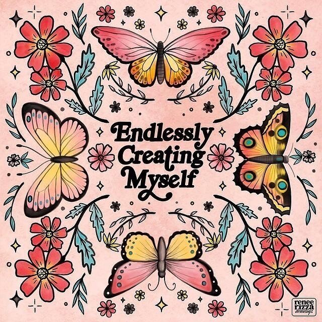 ✨every day energy ✨ the only constant in life is change &mdash; flow with it // be it // embrace it✨ you are endlessly creating &amp; there is so much beauty in it that! ✨ cheers! 🦋